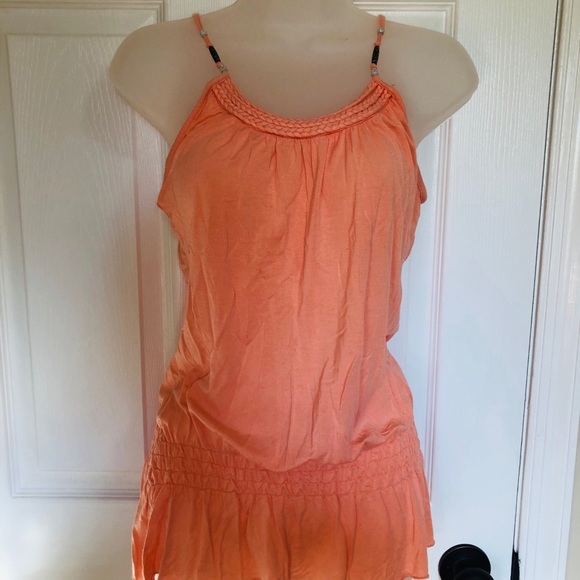 Boho Beachy Peachy Grecian Top - Picture 1 of 5